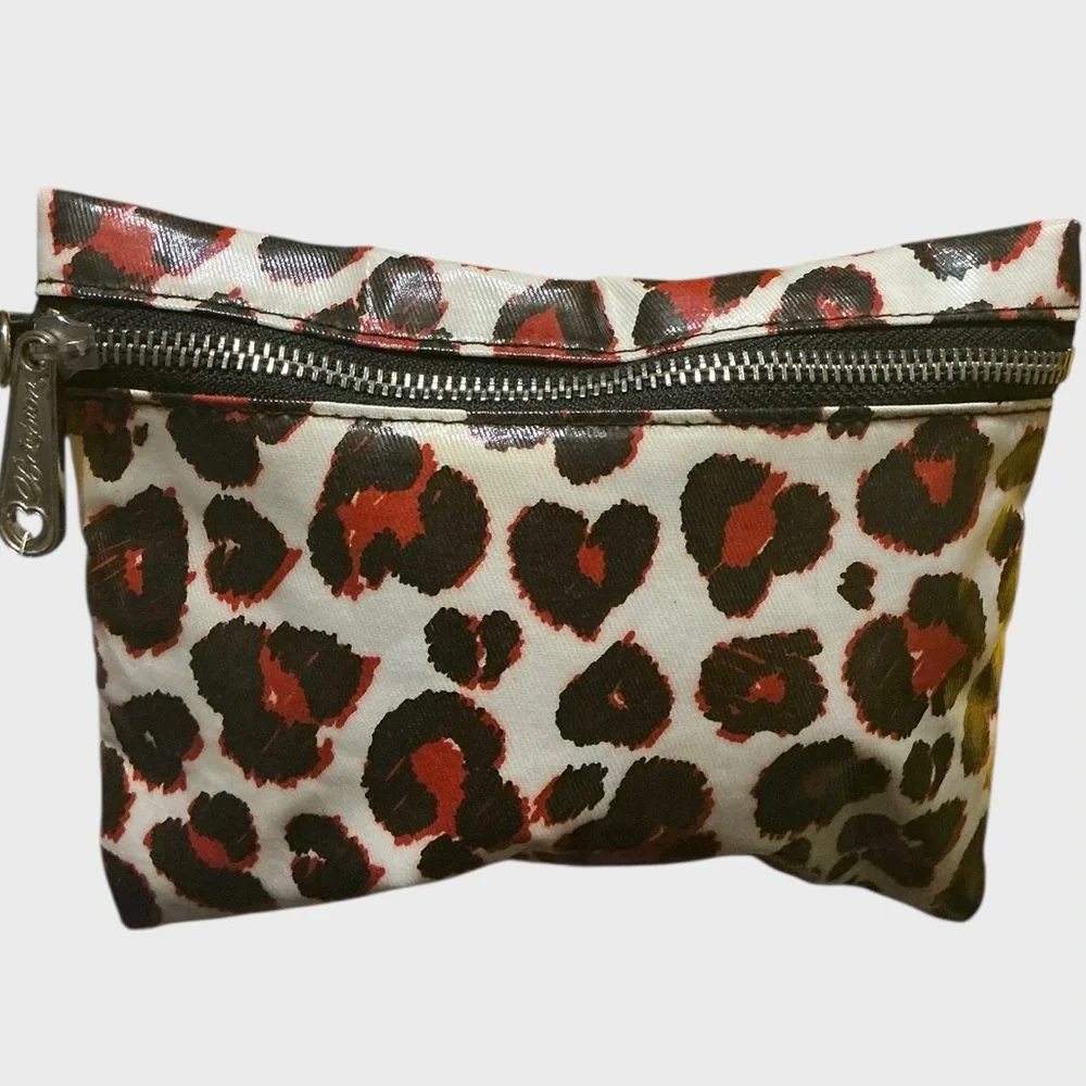 Brighton Leopard Print Cosmetic Bag w/ Sweet Shimmer Beauty Set